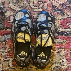 Dr. Martens Black and White Circle Pattern Shoes